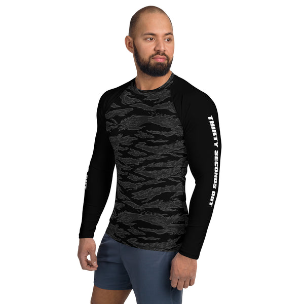 Rash Guard -  Blackout Tiger Stripe UPF50+ (Cellar)