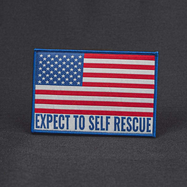 Morale Patch-Expect To Self Rescue American Flag (Cellar)