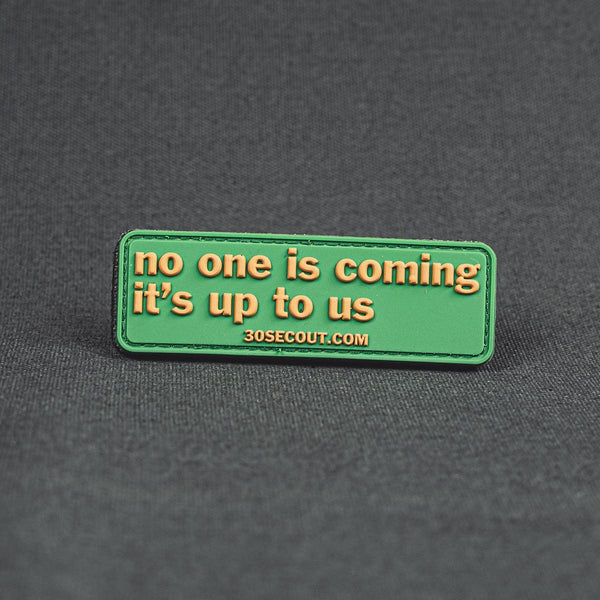 Morale Patch - No One Is Coming Green/Gold (Cellar)