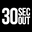 logo of THIRTY SECONDS OUT APPAREL I PURSUE THE UNKNOWN