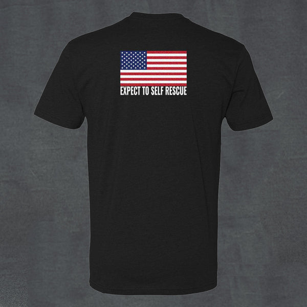 T-Shirt - Expect To Self Rescue Flag