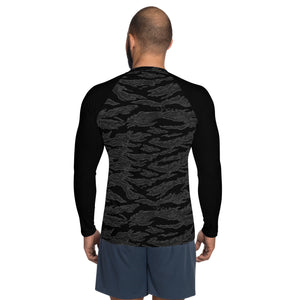 Rash Guard -  Blackout Tiger Stripe UPF50+ (Cellar)