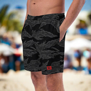 Men's Swim Shorts - Blackout Tiger