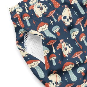 Men's Swim Shorts - Shrooms and Skulls