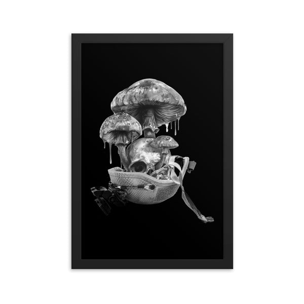 Framed Print - Skull Shroom