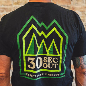 Thirty Seconds Out T-Shirt - 30SECOUT Topo Map (cellar) S