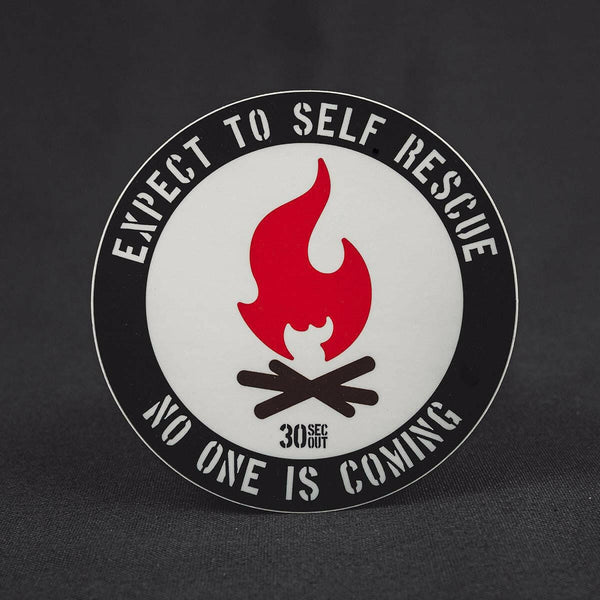 Sticker - Campfire Expect To Self Rescue
