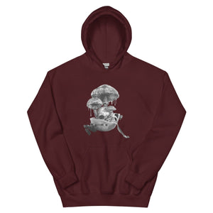 Hoodie - Mushroom and Skulls - Thirty Seconds Out