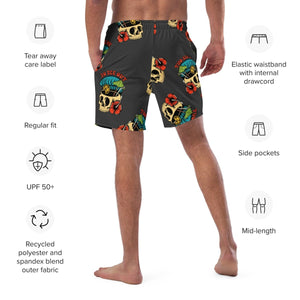 Men's Swim Shorts - Skull Drinks - Thirty Seconds Out
