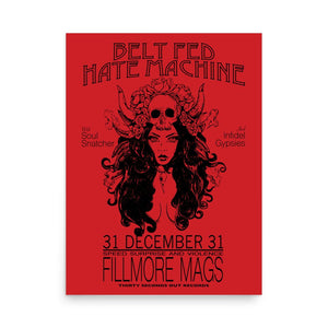 Print - Belt Fed Hate Machine - Thirty Seconds Out