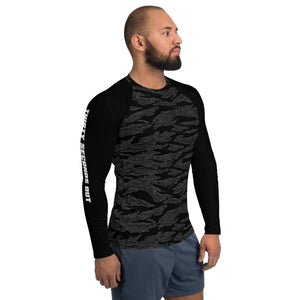 Rash Guard - Blackout Tiger Stripe UPF50+ (Cellar) - Thirty Seconds Out