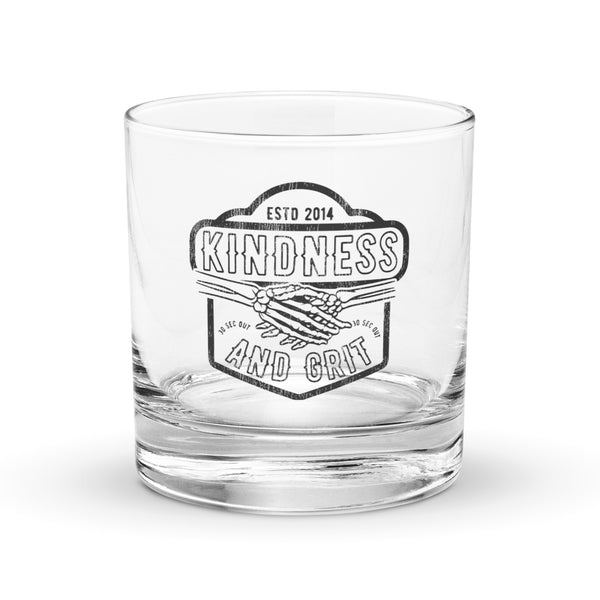 Rocks Glass - Kindness & Grit