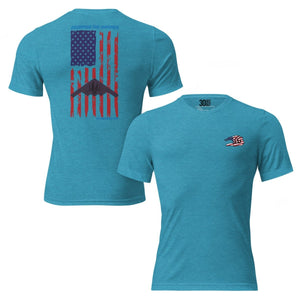 Tri - Blend T-Shirt - Limited Edition Retro B2 Bomber - Thirty Seconds Out