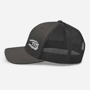 Trucker Cap - Skull Crusher left side - Thirty Seconds Out