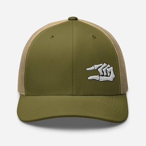 Trucker Cap - Skull Crusher left side - Thirty Seconds Out
