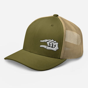 Trucker Cap - Skull Crusher left side - Thirty Seconds Out