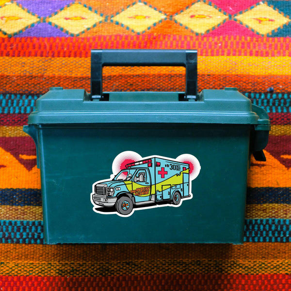 Sticker - Mystery Machine Ambulance.
